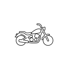 Fototapeta premium Classic Motorcycle Illustration for Transportation and Lifestyle Themes