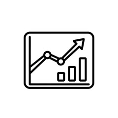 Business Growth Illustration Showing Increasing Market Trends and Data Analysis