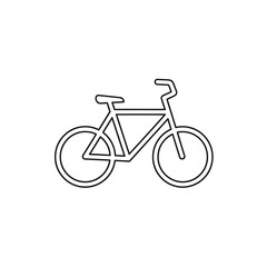 Fototapeta premium Minimalist Bicycle Icon Illustration for Sustainable Transportation Concepts