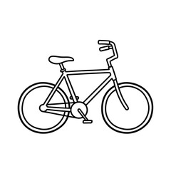 Obraz premium Minimalist Bicycle Line Art Illustration for Urban Transportation and Cycling Enthusiasts