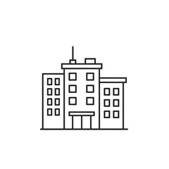 Obraz premium Modern City Building Illustration Highlighting Urban Architecture and High-Rise Structure