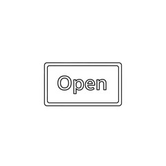 Obraz premium Open Signage Indicator for Business Entrance or Retail Storefront