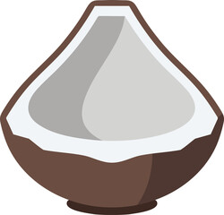 Dessert Bun With White Glaze Illustration