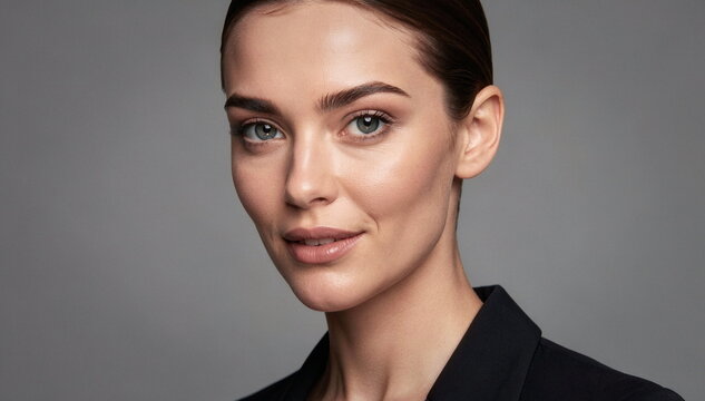 Zdjęcie modelki, twarz w zbliżeniu, piękna kobieta, super modelka
