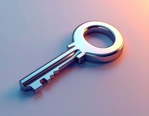 Cybersecurity Concept with Password Manager Key Icon (No Text)