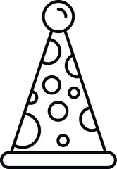 Fototapeta premium Party hat icon vector celebrating birthday festive event