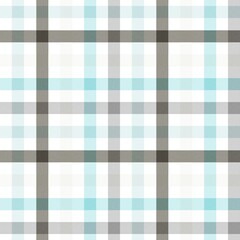 Seamless blue and gray plaid tartan checkered pattern background