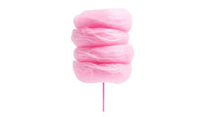 Pink Cotton Candy Stack Isolated On Black Background