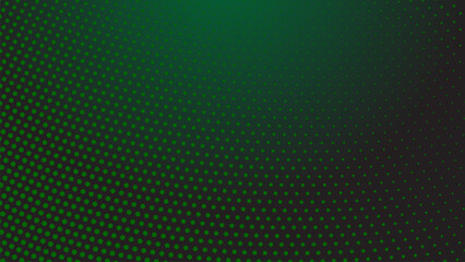 Dark green halftone dot abstract background with gradient texture for modern wallpaper design