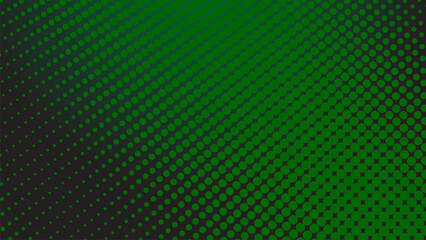 Dark green halftone dot abstract background with gradient texture for modern wallpaper design