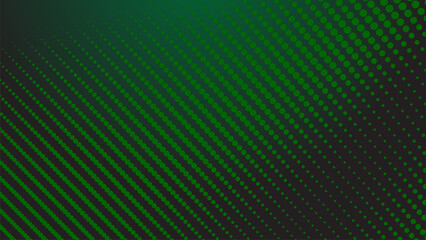 Dark green halftone dot abstract background with gradient texture for modern wallpaper design