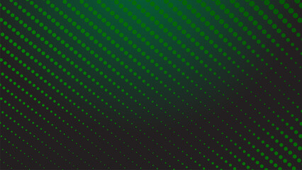 Dark green halftone dot abstract background with gradient texture for modern wallpaper design