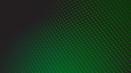 Dark green halftone dot abstract background with gradient texture for modern wallpaper design