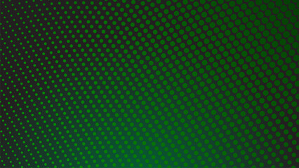 Dark green halftone dot abstract background with gradient texture for modern wallpaper design