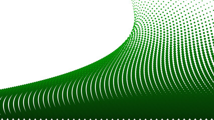 Dark green halftone dot abstract background with gradient texture for modern wallpaper design