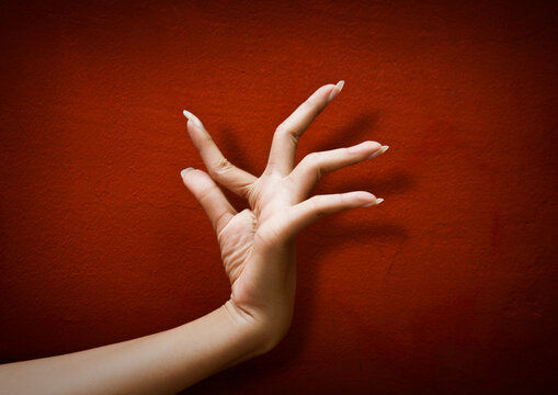 Dancer hand position during a training of the National ballet, Phnom Penh province, Phnom Penh, Cambodia