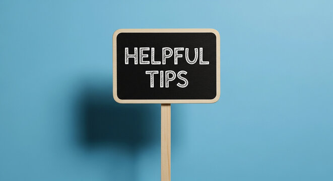 Helpful tips signboard concept representing business advice professional consulting strategic guidance and corporate support services for success