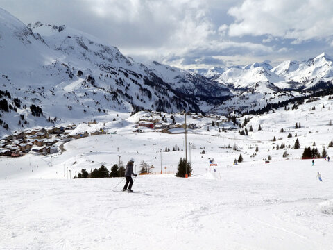 Blick von der Bergstation Edelweissbahn auf Obertauern