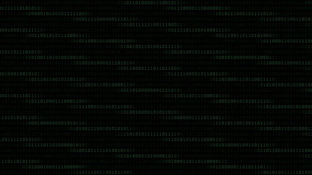 Matrix Code Rain Background Animation Loop. seamless loop