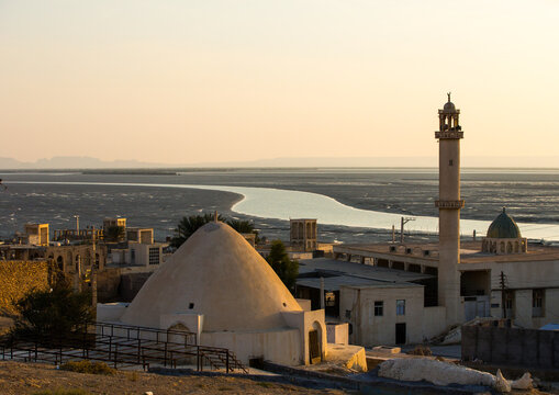 Water reservoir in iranian traditional architecture, Qeshm island, Laft, Iran