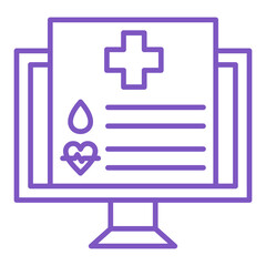 Obraz premium Online report Icon