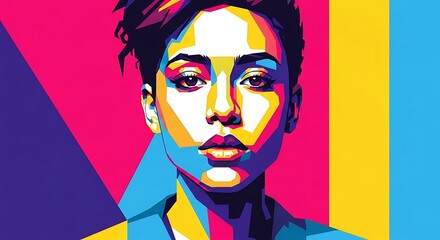 Vibrant Portrait of a Woman