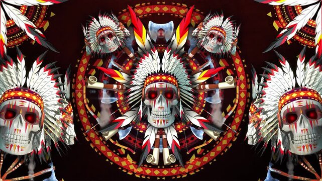 Native Americans Skulls
