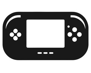 Mobile Gaming Console Silhouette Clipart © creative