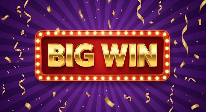 Celebrate a big win with vibrant confetti and bright lights