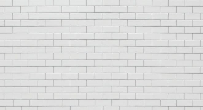 Seamless pattern of white ceramic tiles