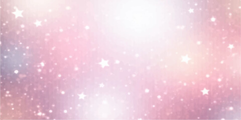Obraz premium Abstract pink bokeh background with glowing lights and festive sparkle