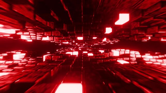 New stone hell red neon moved wall VJ seamless loop background