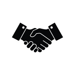 Business Handshake Silhouette Illustration