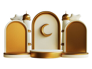 ramadhan kareem. islamic greetings ramadan kareem card design background with lanterns and crescent moon. vector illustration © Wiwit