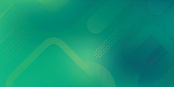 Abstract green and blue gradient background with subtle geometric patterns.