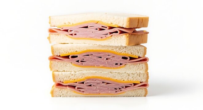 A delicious stack of sandwiches