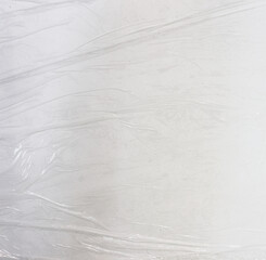 Plastic wrap texture overlay effect. Polyethylene packaging for vinyl or cd cover. Shrink crumpled...