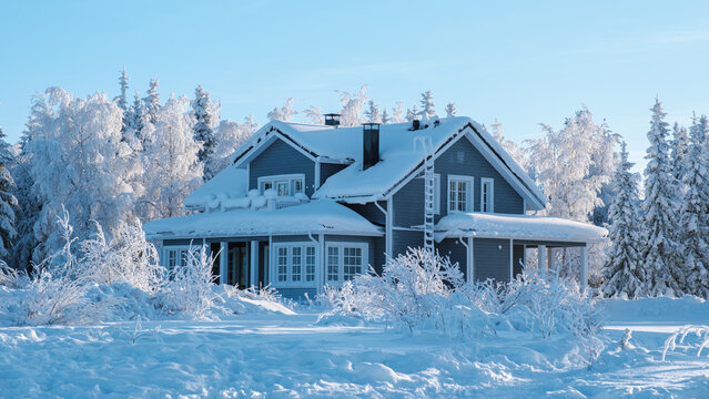 Explore the winter wonderland of Akaslompo Village in enchanting Lapland, Finland