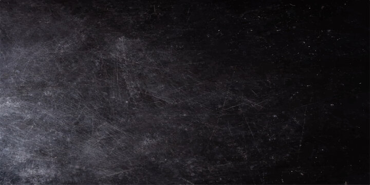 A dark grunge texture captures a black hole in the snow and water against a black and white space background with vintage smoke patterns and grey chalk board wallpaper