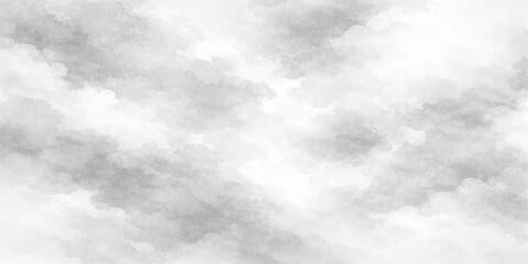 Fluffy white clouds and dark storm clouds drift across a beautiful blue summer sky in a natural cloudscape atmosphere filled with light © hossain