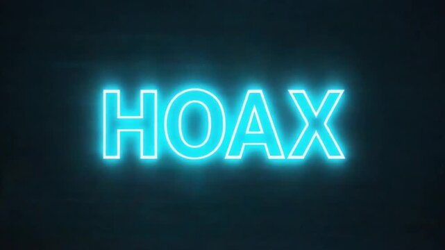Sign of a hoax.
