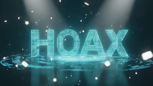 Sign of a hoax.