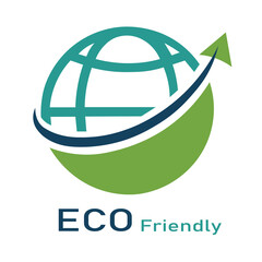 logo  arrow  Eco friendly vector