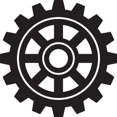 Obraz premium Modern gear icon for technology and innovation concepts