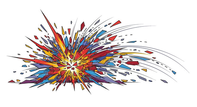 Colorful Explosion Background.