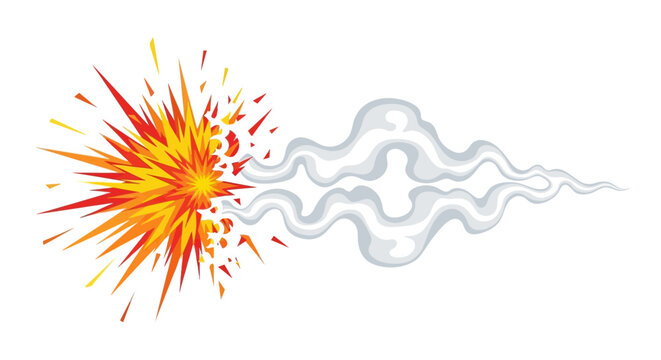 Explosion Fire Blast Effect.