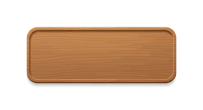 Brown Wooden Name Plate.
