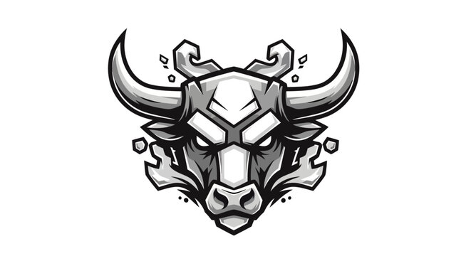 Bull Head Logo Design.