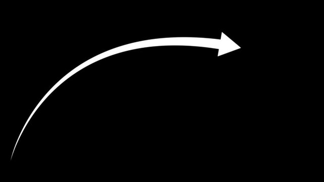 Up curve arrow animation, Grow prices concept arrow animation.