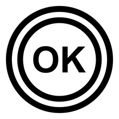 Obraz premium Ok icon. Ok button . Done